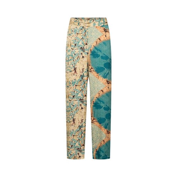 NWT SOYA CONCEPT Emly 2B Satin Boho Print Trousers - Picture 10 of 11